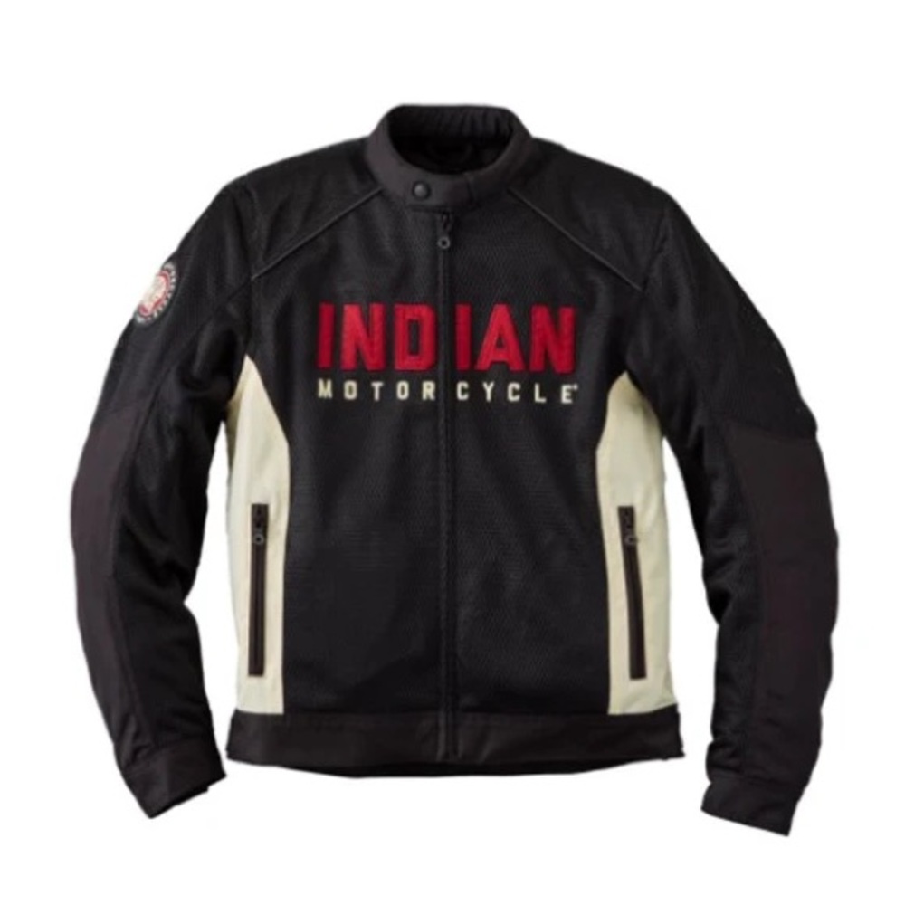 Indian Motorcycle Men's Mesh Lightweight 2 Riding Jacket, XXL